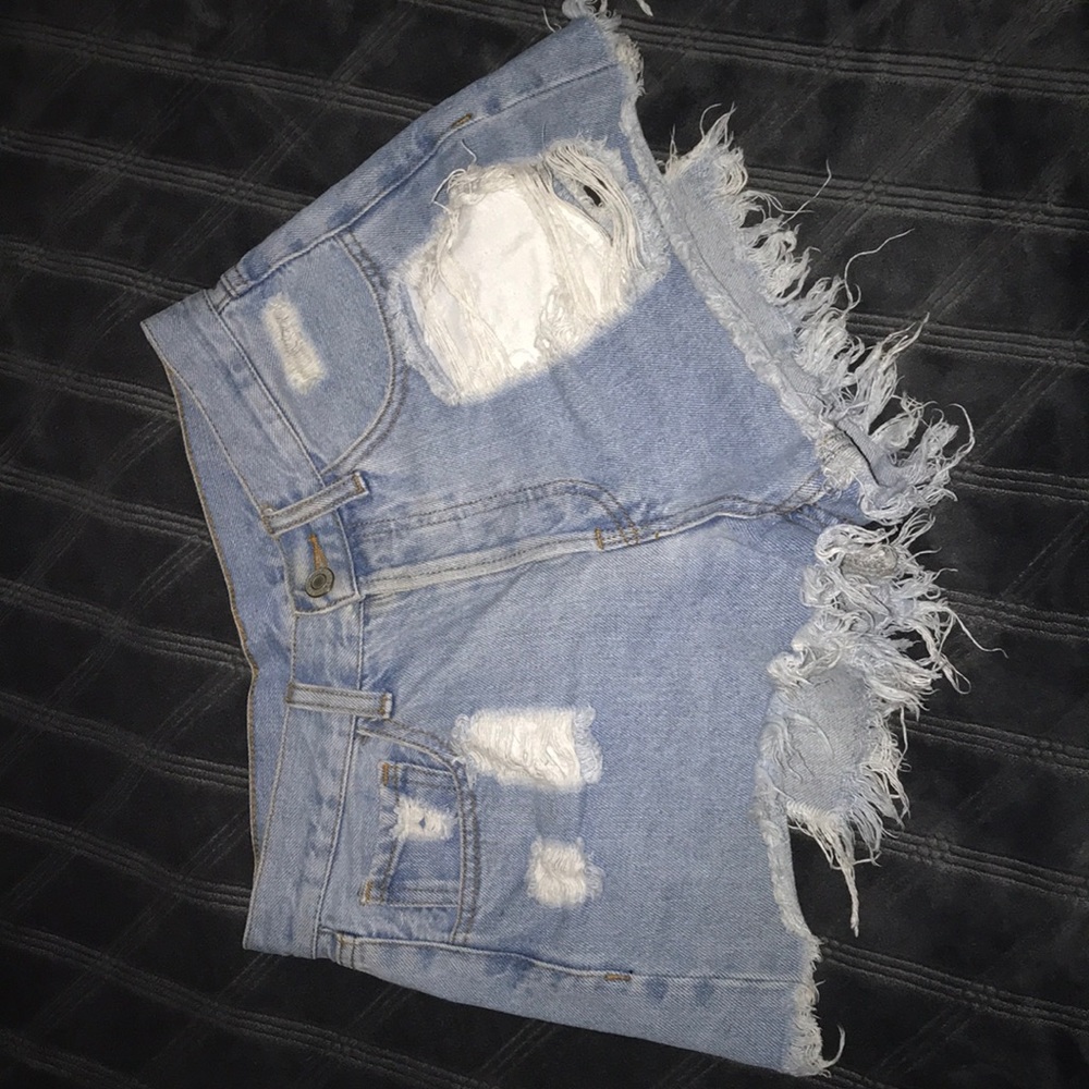 Blue High Wasted Shorts Size : S / Pacsun